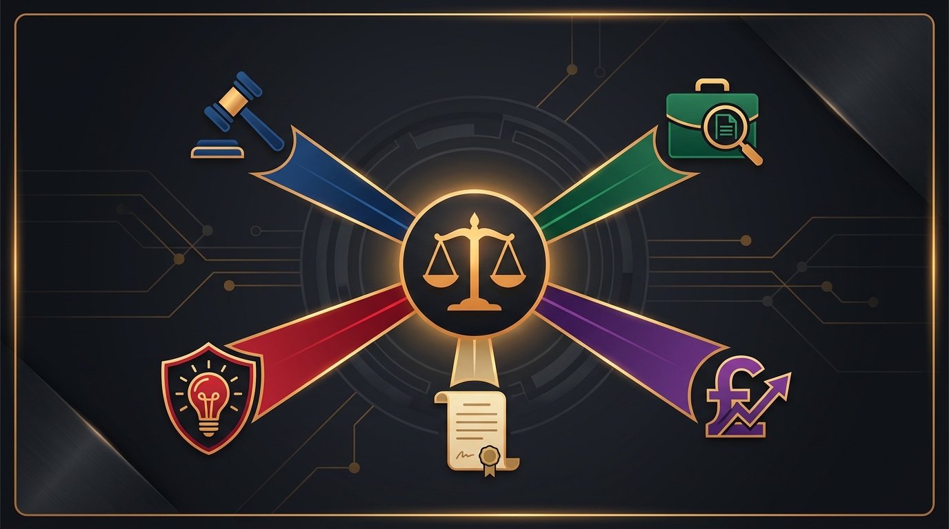 Five specialist legal analysis areas